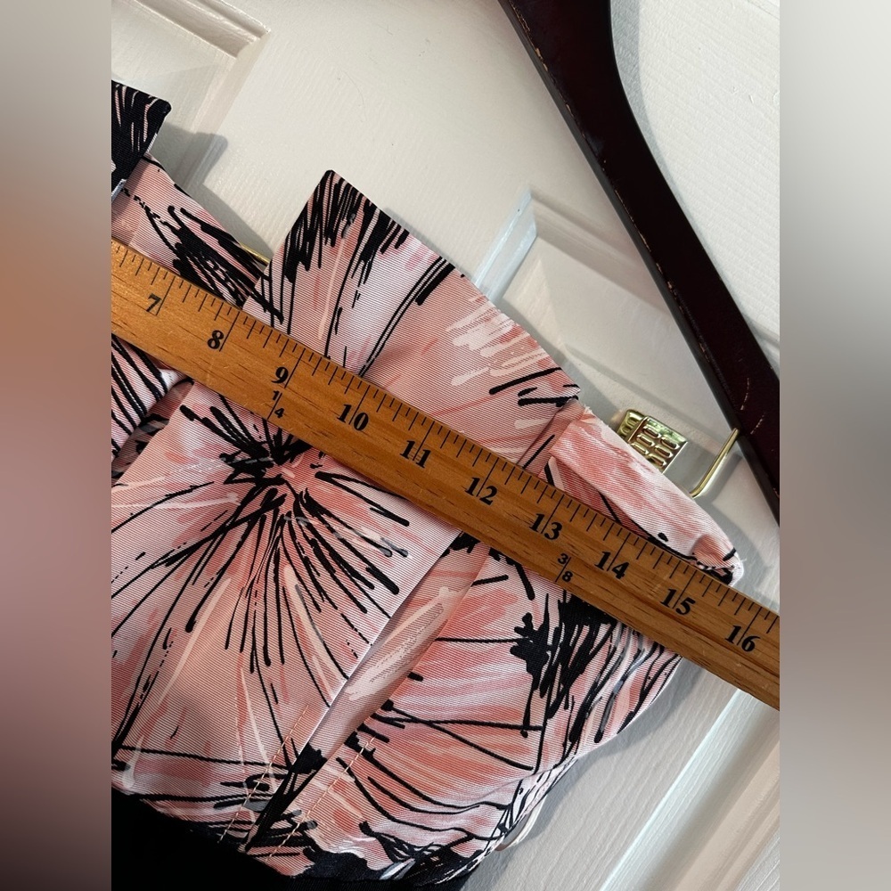 CAROLINA HERRERA 10 Silk Splash Parasol Strapless Cocktail Pink Dress MADE USA - Picture 6 of 16